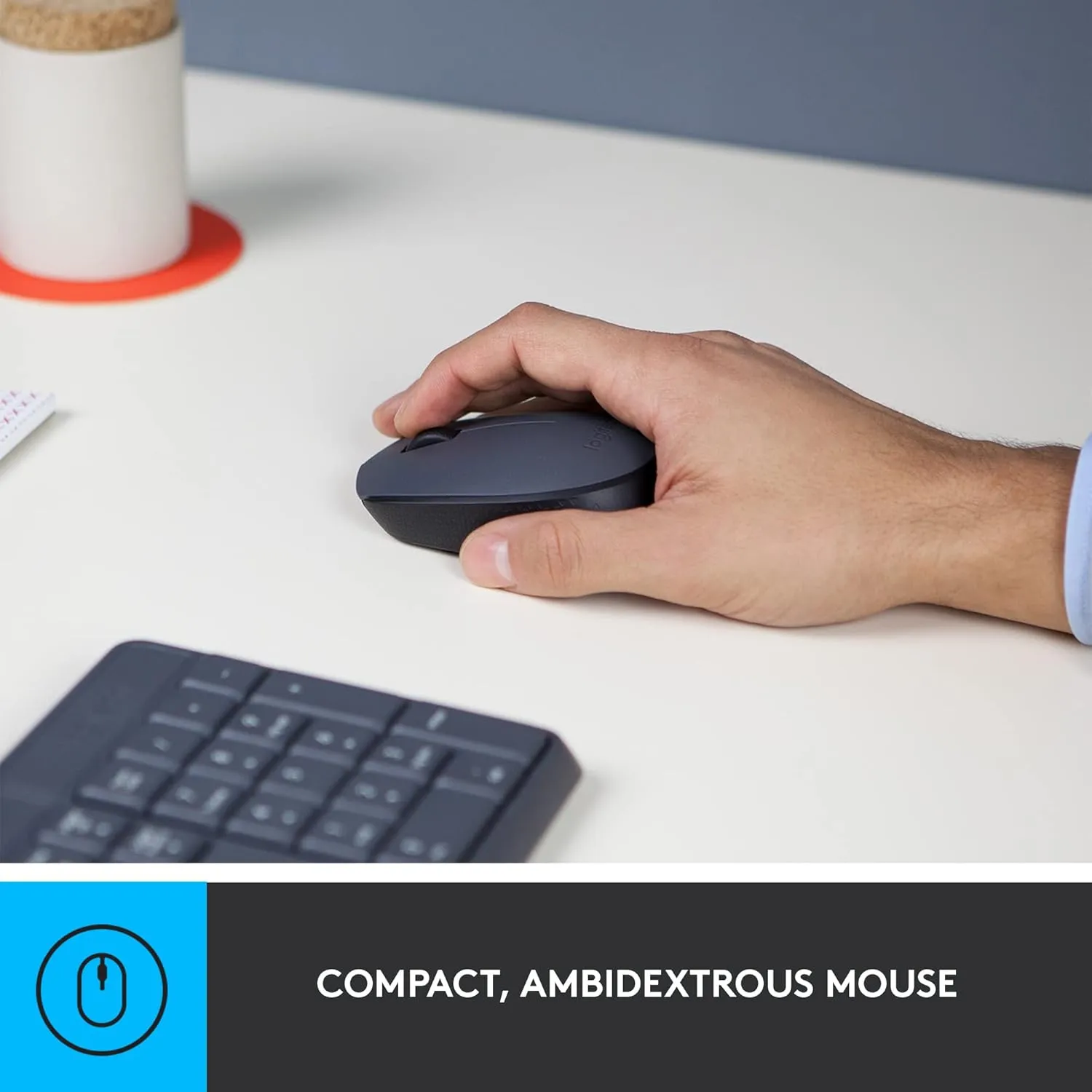 Logitech Wireless Keyboard Mouse Combo MK235 view 3